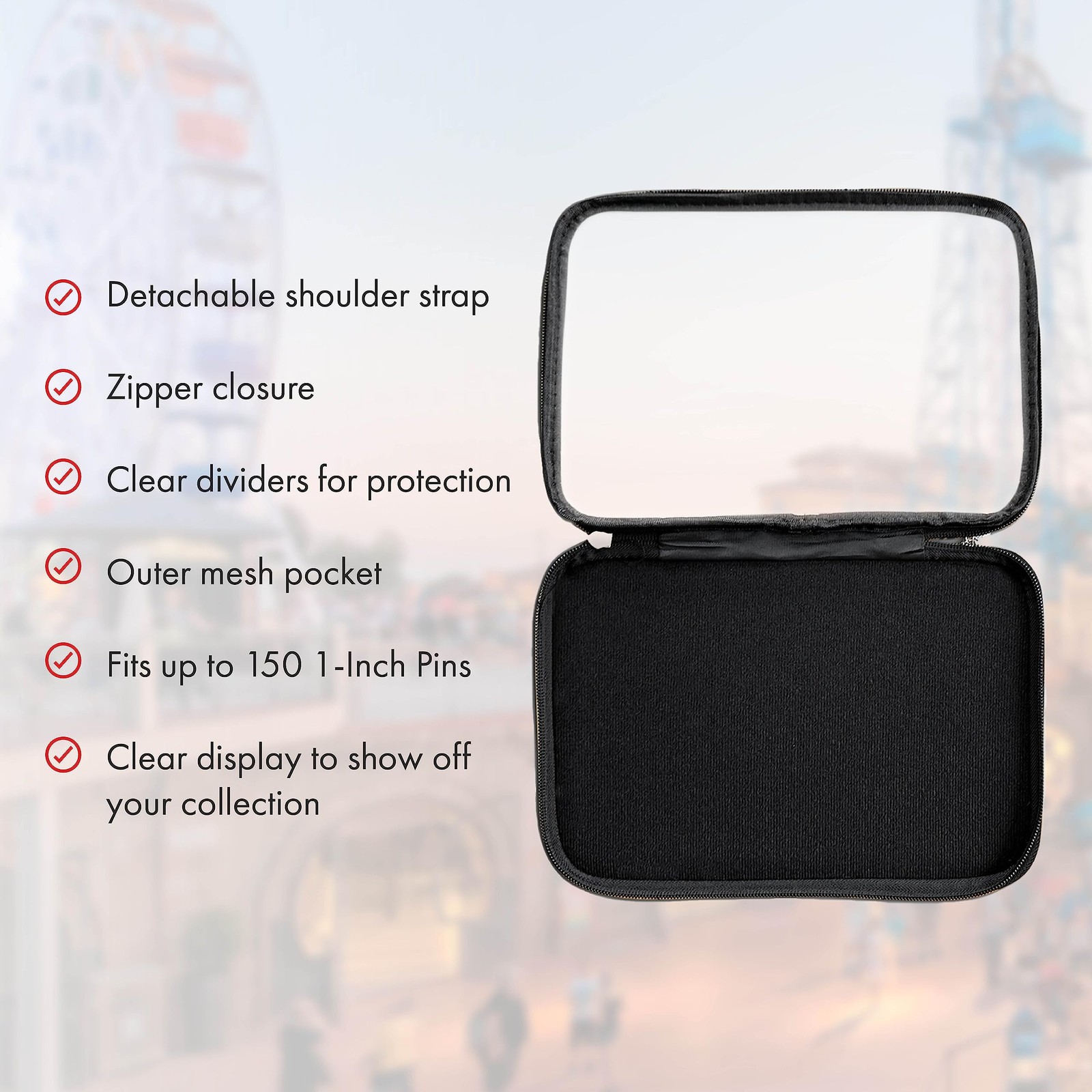 Show Pin Display Bag, Lightweight Pin Book Designed for Storage & Easy Tradin…