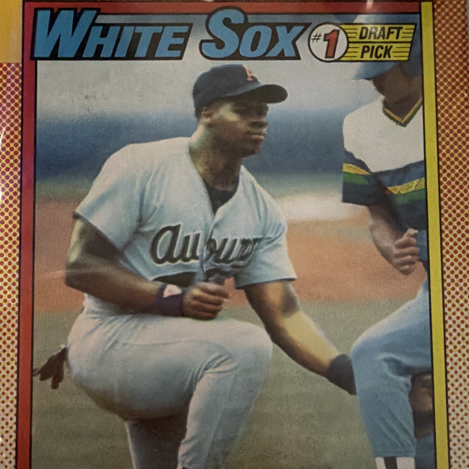 Topps 1990 Frank Thomas Draft Pick #414 Misprint/Double Print
