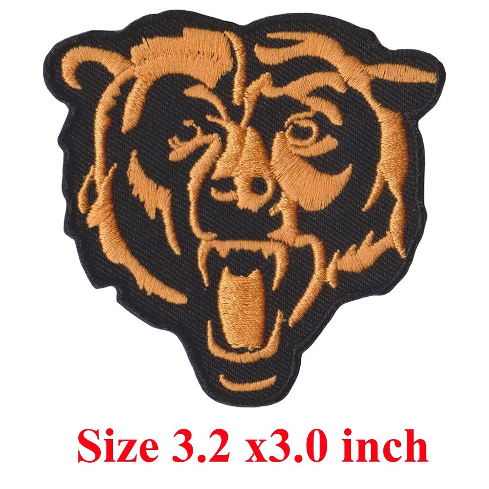 Wholesale Chicago Bears Football Logo Size 3.2 in x 3.0 in Sew Iron on Patches