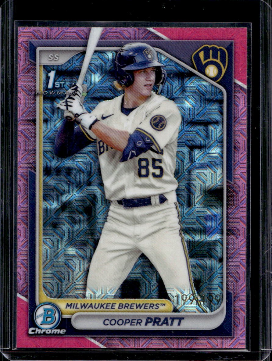 Cooper Pratt 2024 Bowman Chrome #BCP-137 Pink Mojo Refractor /199
