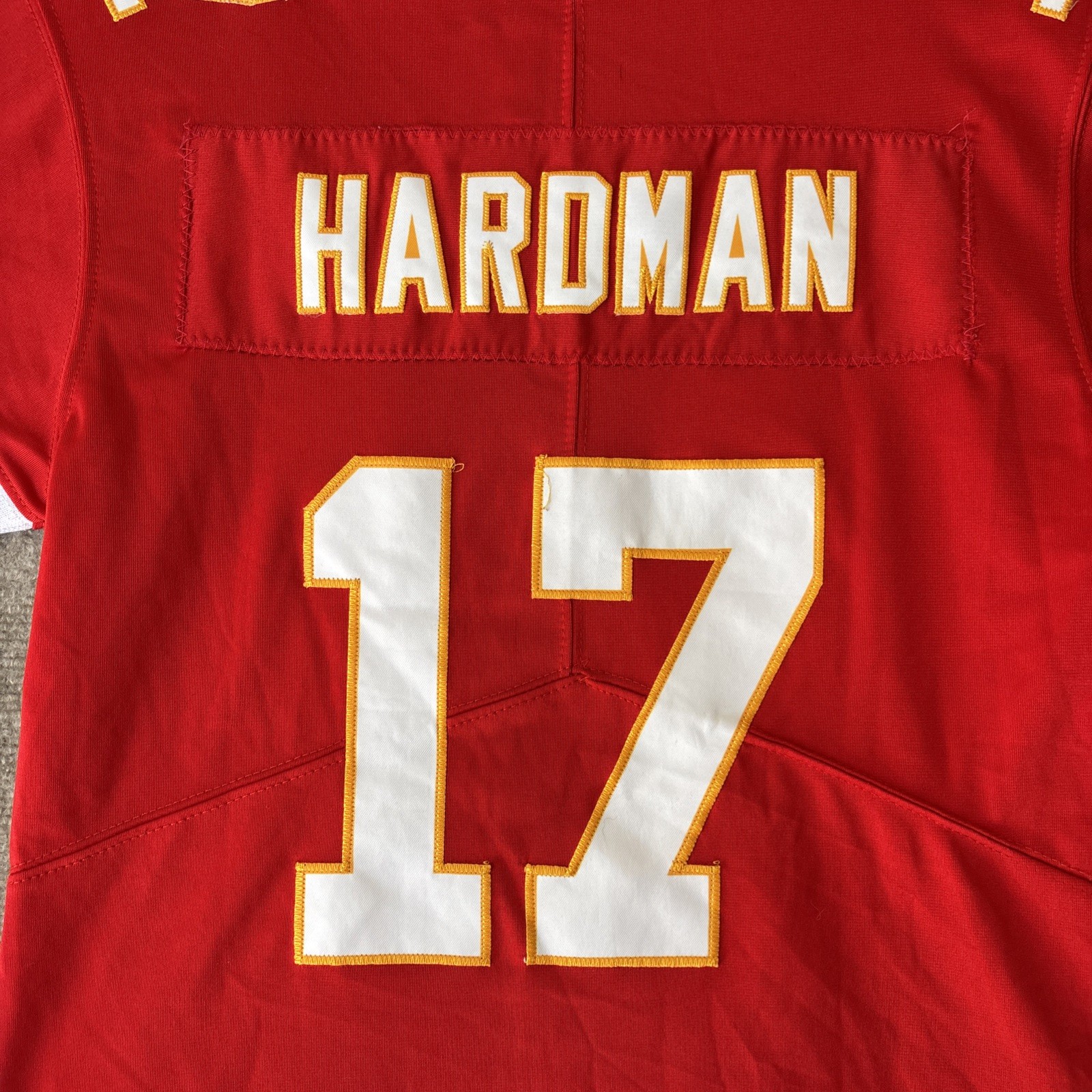 Nike Kansas City Chiefs Mecole Hardman Jr Red Jersey Size Men’s Small STITCHED