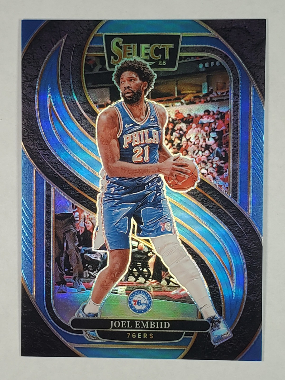 Joel Embiid 2024-25 Panini Select Light Blue Prizm 101 Philadelphia 76ers /299
