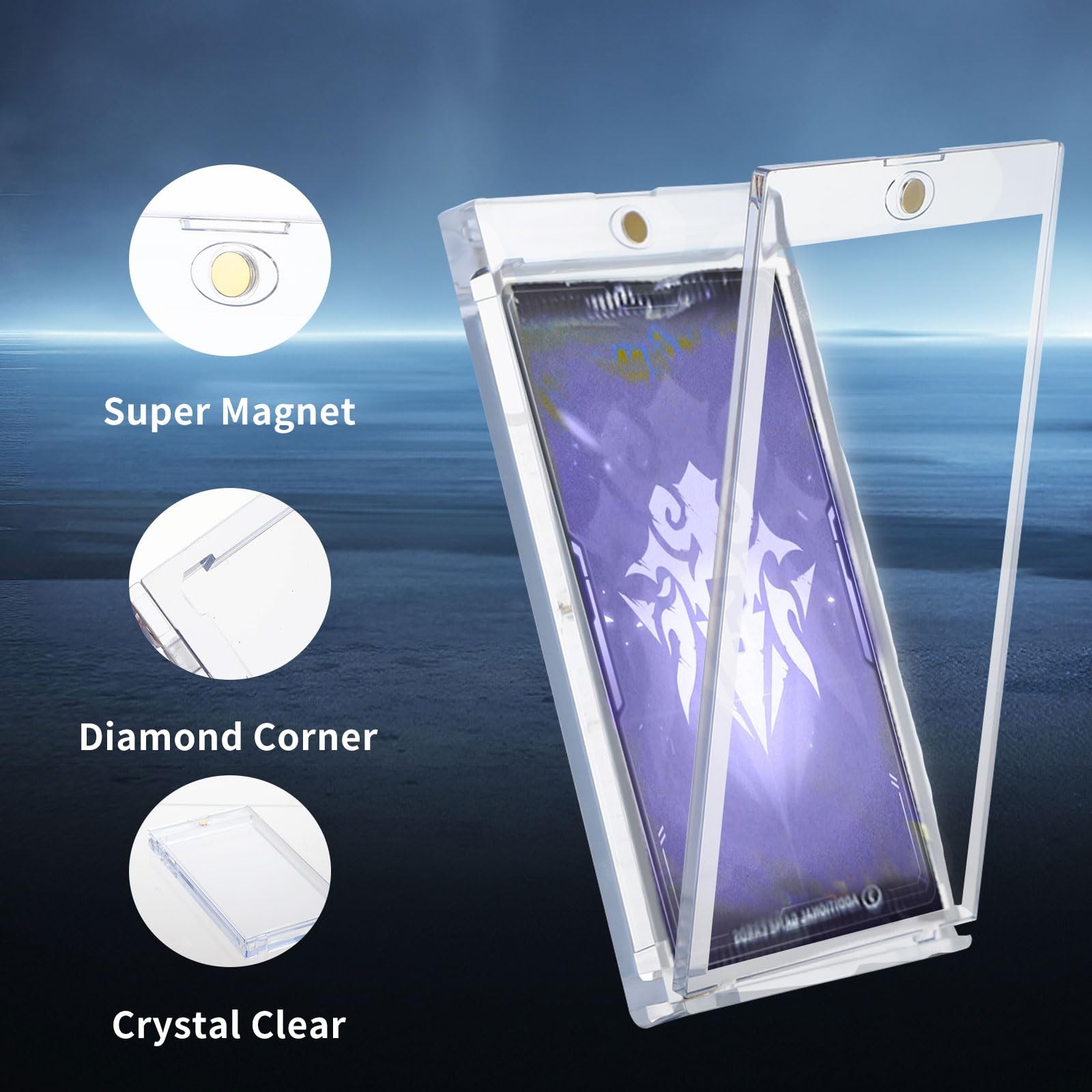 Booster Pack Magnetic Holders 10-Pack – UV Protection for Standard Cards Display
