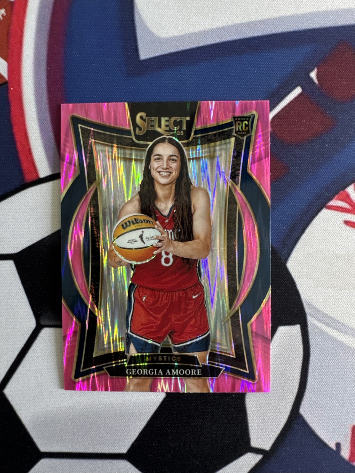 2025 Panini Select GEORGIA AMOORE #96 Pink Flash Prizm RC