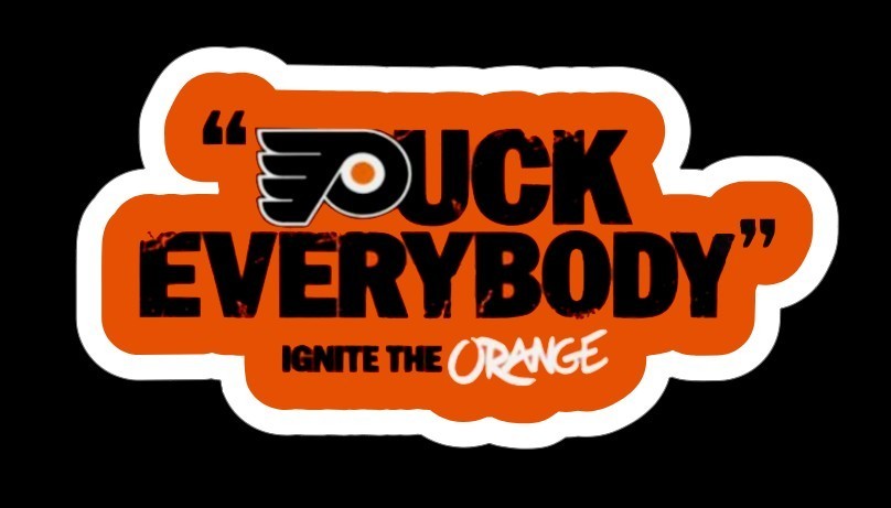 Philadelphia Flyers Sticker Ignite The Orange NHL Hockey Die Cut Laminated