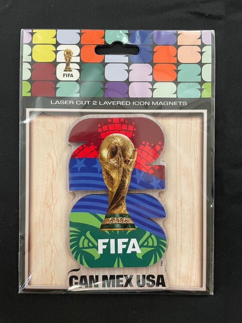 2026 Official FIFA World Cup Laser Cut 2-Layered Icon Refrigerator Magnet