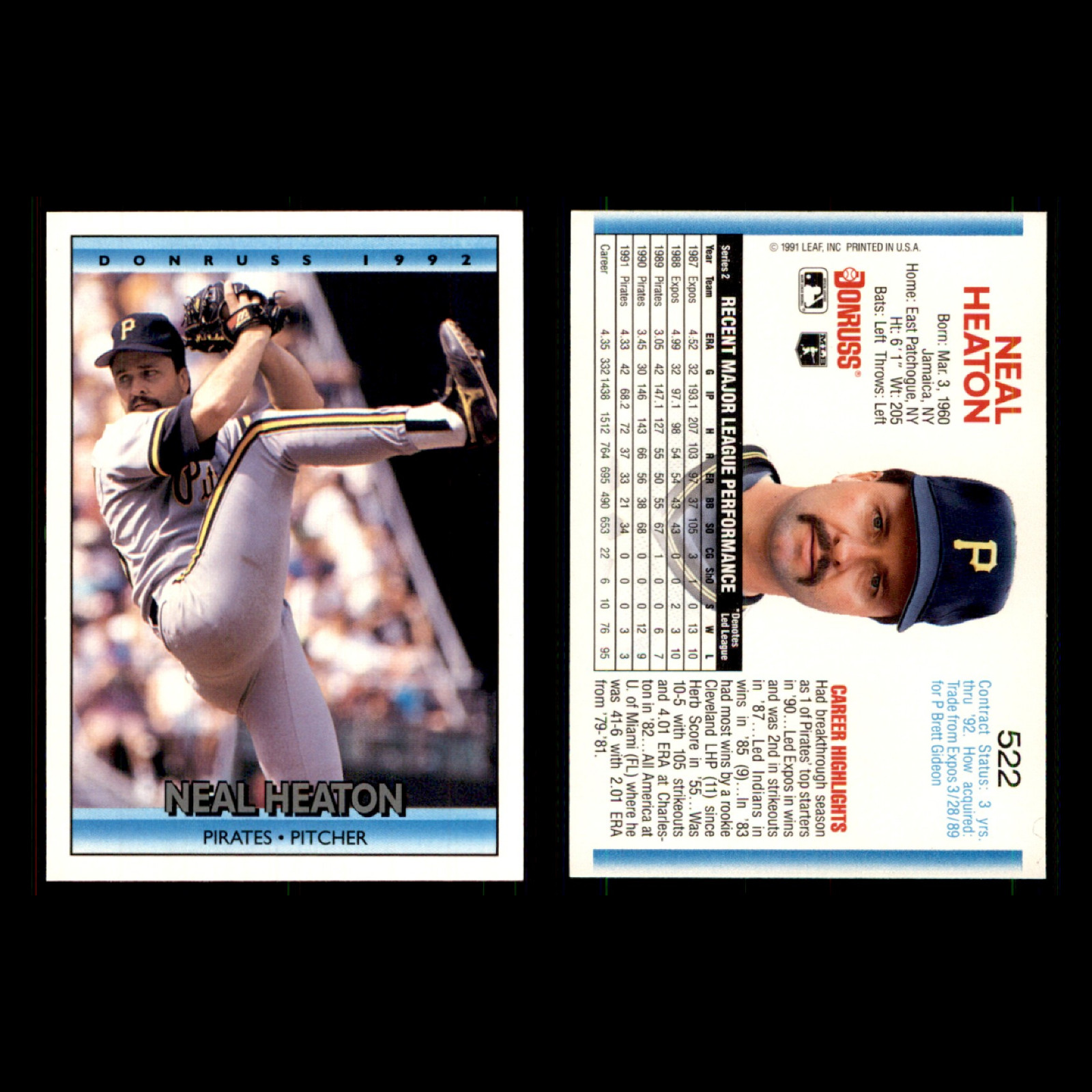 Neal Heaton Lot 12 Different Baseball Cards 1985-1992 PIT/CLE/MIN/KCR/MON