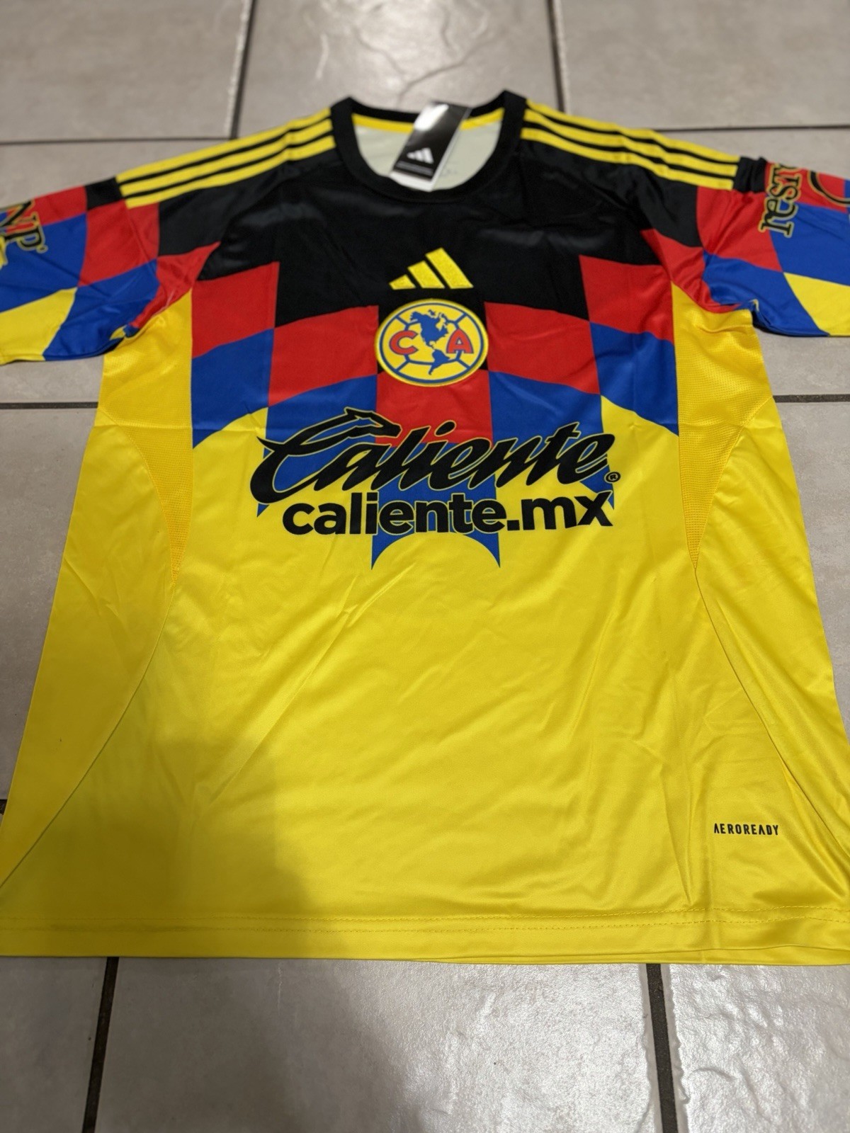 Club America 2025/26 Fidalgo #8 Home Yellow Short Sleeve Jersey
