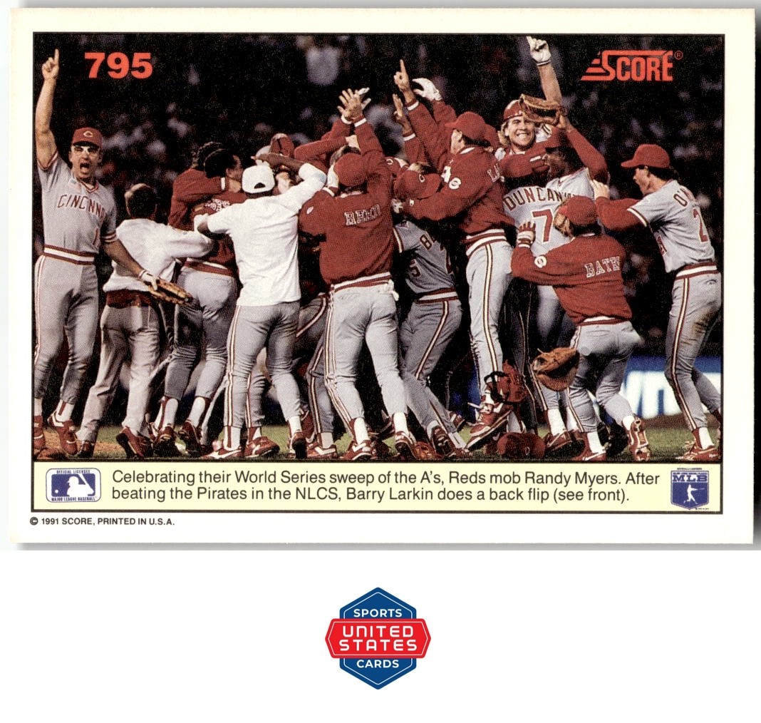 1991 Score #795 Barry Larkin / Chris Sabo WS