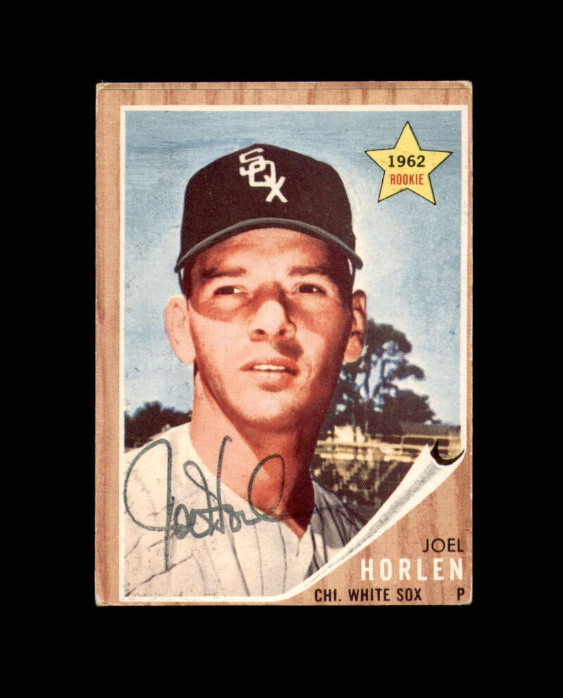 Joel Horlen Signed Authentic 1962 Topps Rookie Chicago White Sox Autographed