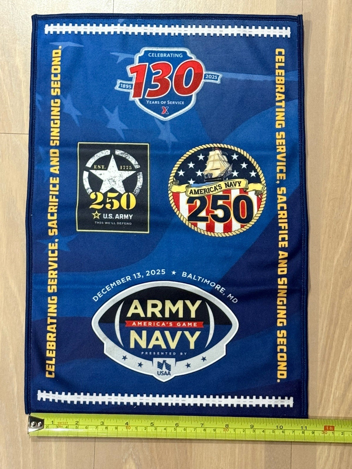 2025 Army-Navy Football Game Towel Super Cool ! 11 By 17 Inches Rare! Microfiber