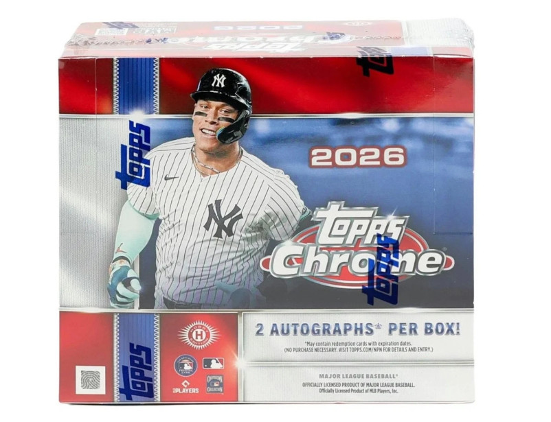 2026 Topps Chrome Baseball Jumbo Hobby Box MLB ✅ In Hand ✅ QTY