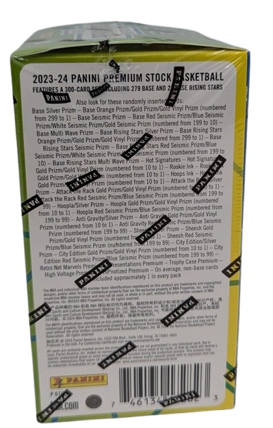 PANINI PREMIUM STOCK 2023-24 NBA BASKETBALL BLASTER FACTORY SEALED (6 PACK) BOX