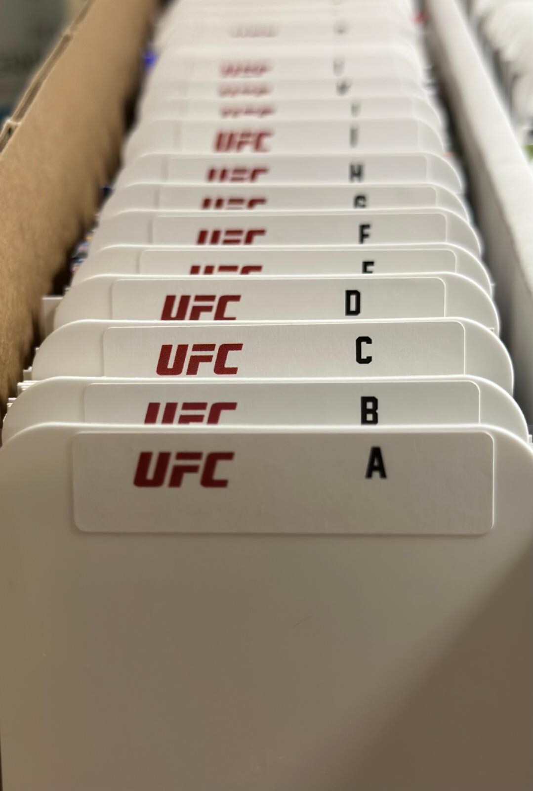 (26) STANDARD Sports Card Dividers with 26 FREE UFC A-Z Labels Set