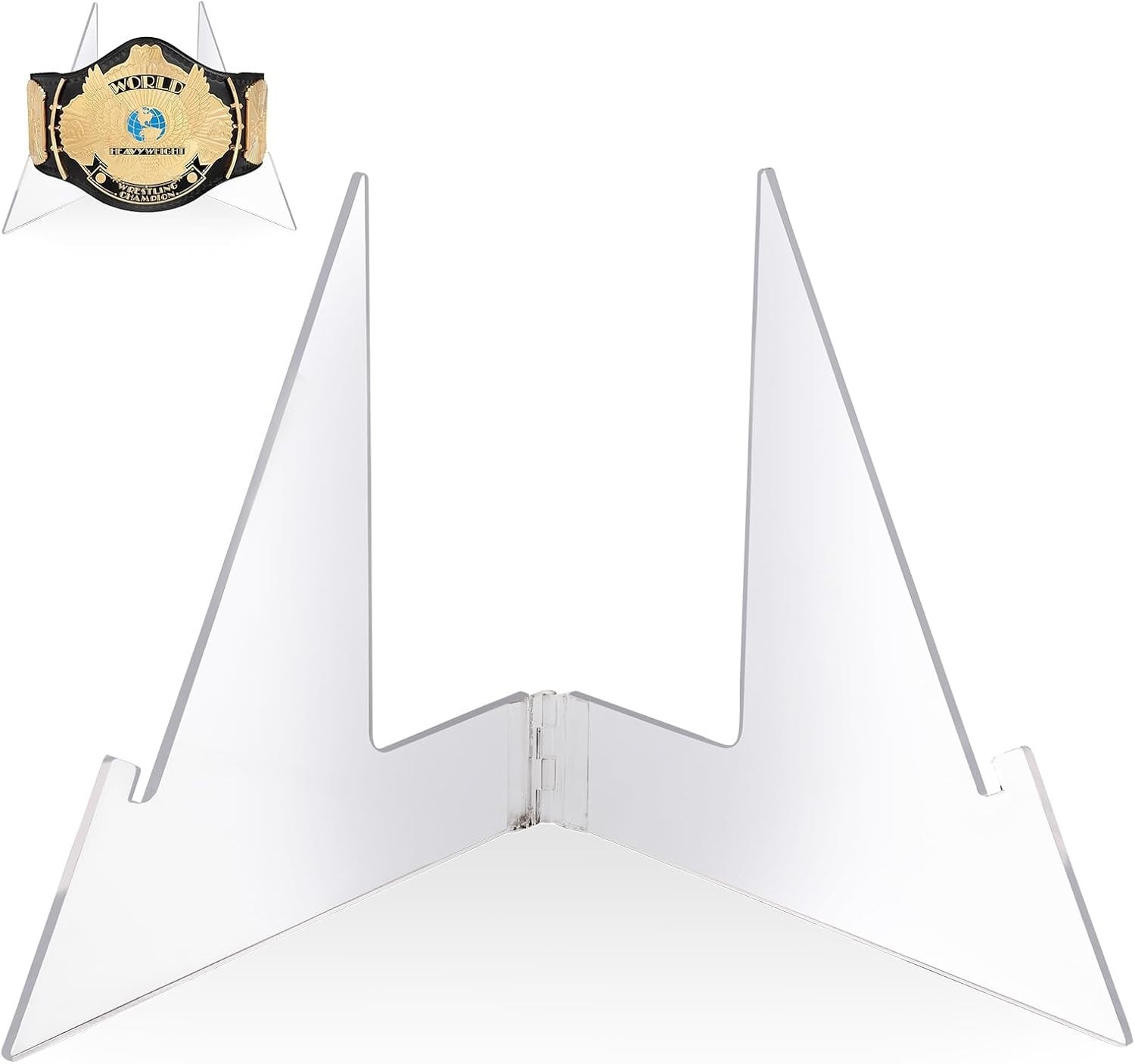 Acrylic Championship Belt Display Stand, Belt Buckle Display Case, Triangular…