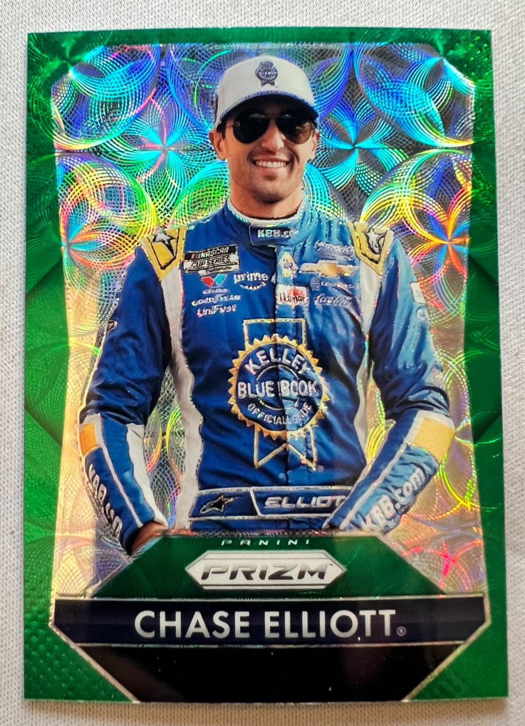 2025 NASCAR Prizm CHASE ELLIOTT Throwback Green Scope Prizm SP #/149 – Card #159