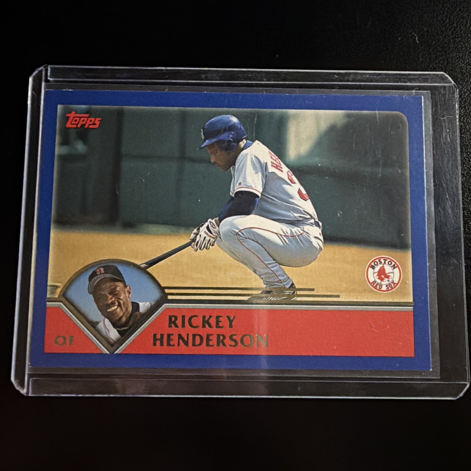 2003 Topps #72 Rickey Henderson Baseball Card – Boston Red Sox