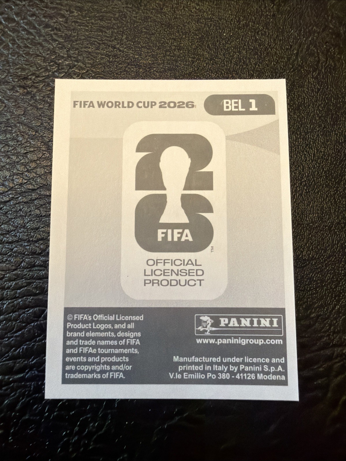 2026 Panini FIFA World Cup Sticker Belgium #BEL1 Emblem Logo Badge Foil