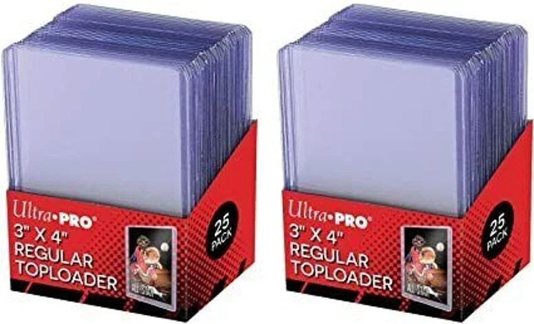 Ultra Pro Top Loaders Regular 35pt 3×4 Toploaders 25, 50, 100