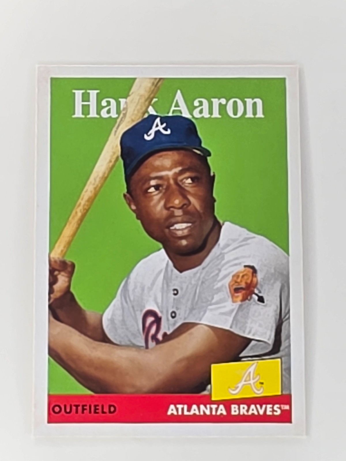 Hank Aaron 2019 Topps Archives (1958 Design) #78 Atlanta Braves HOF