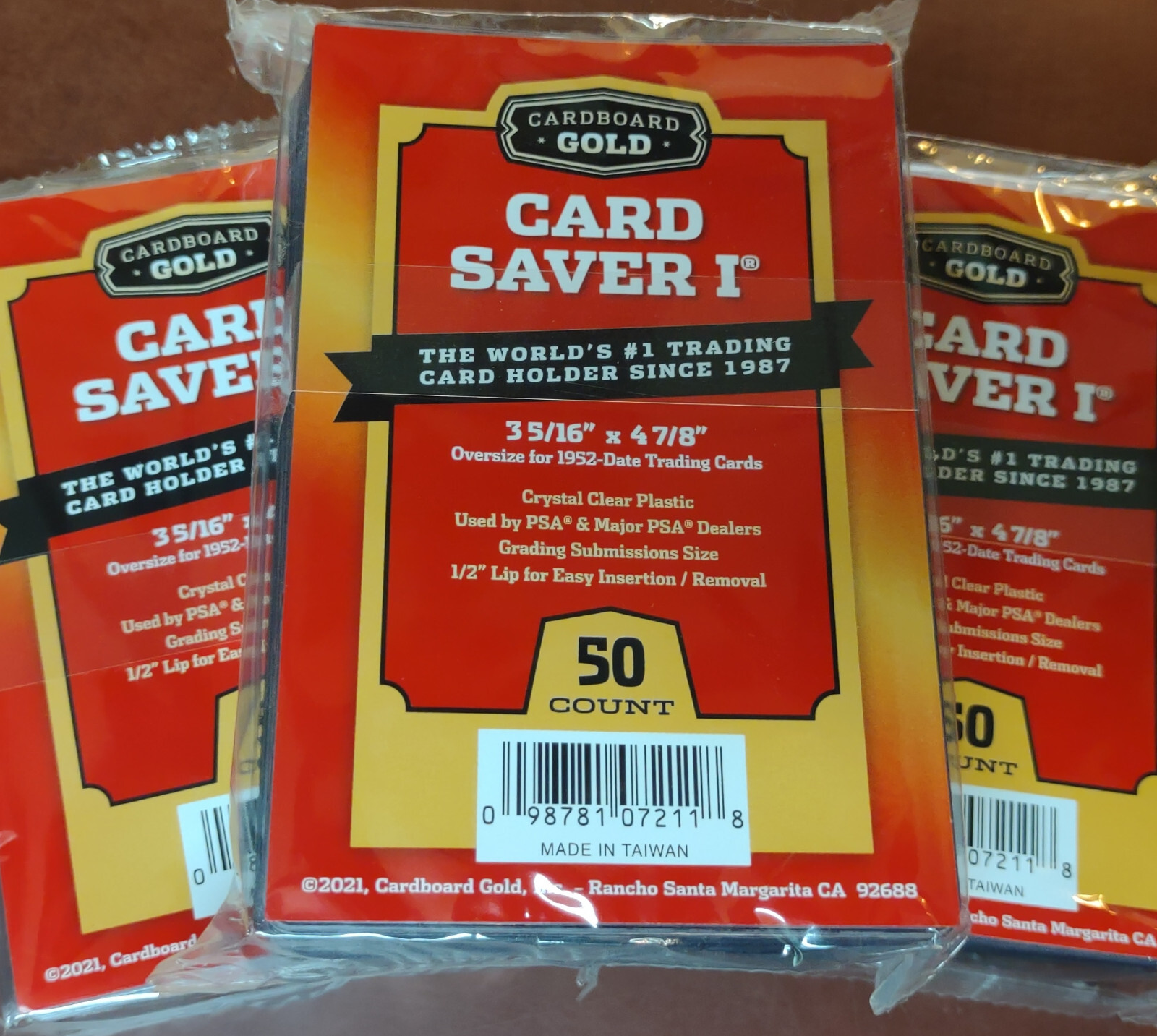Card Saver 1 (qty: 5) Graded Card Submission Semi Rigid Top Load