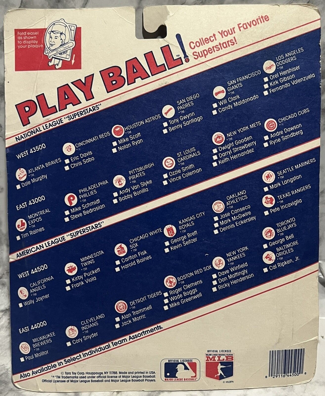 MLB – Jose Canseco Plaque – Display Easel Included – Play Ball – 029116445000