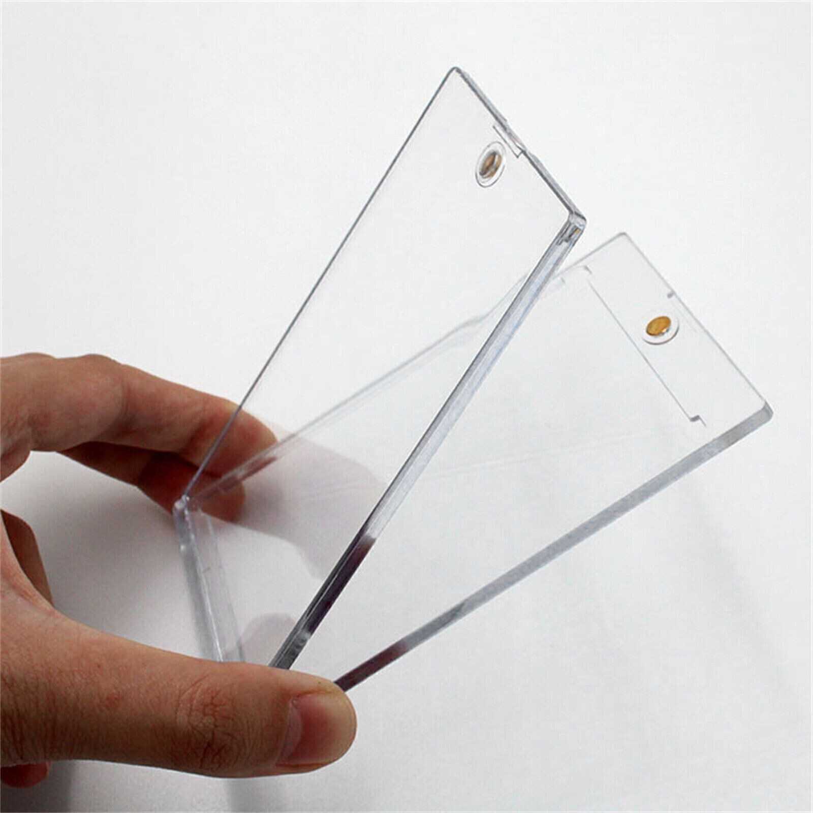 50 Pack Magnetic Trading Sports Card Holders 35pt One-Touch Hard UV Protection