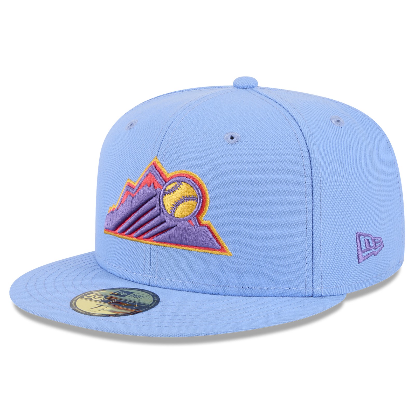 Men’s New Era Light Blue Colorado Rockies 2025 City Connect 59FIFTY Fitted Hat