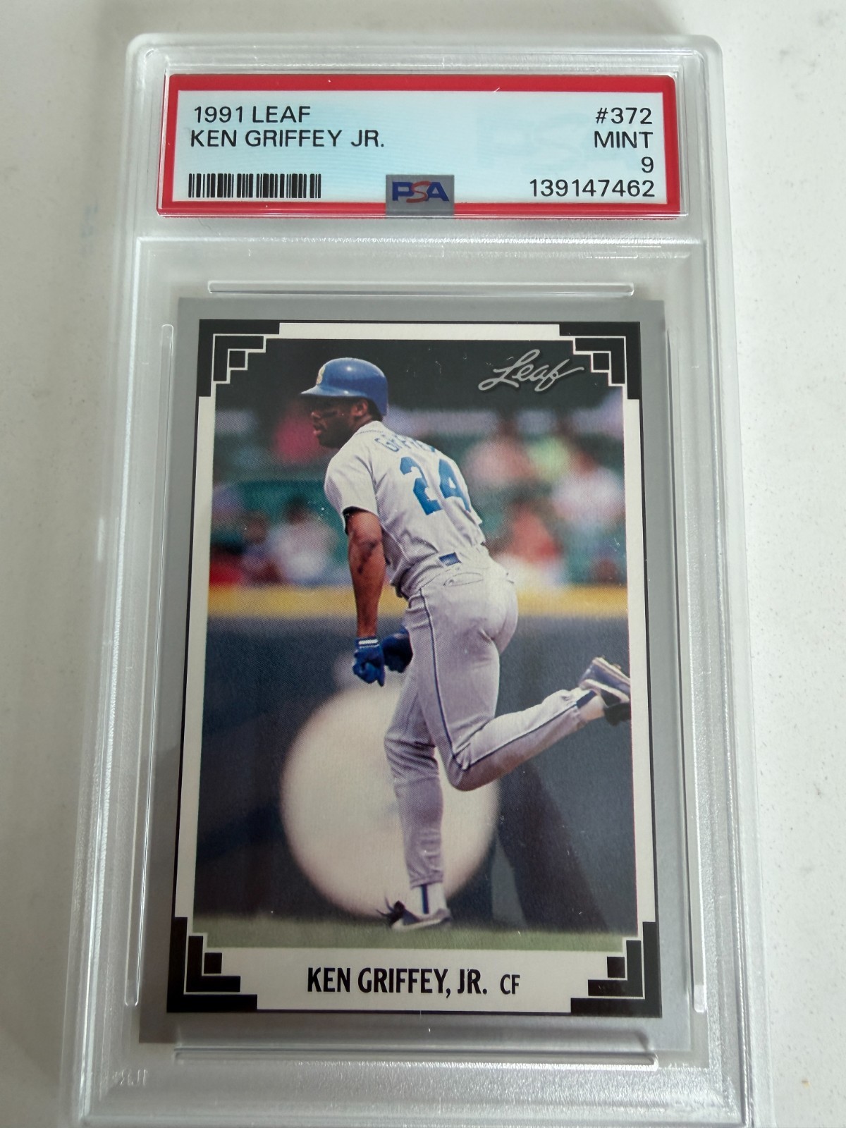 1991 Leaf – Ken Griffey Jr #372 PSA 9 MINT