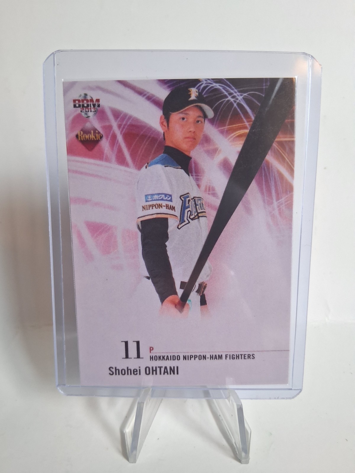 2013 BBM Shohei Ohtani Dual Sided Novelty Rookie Card!