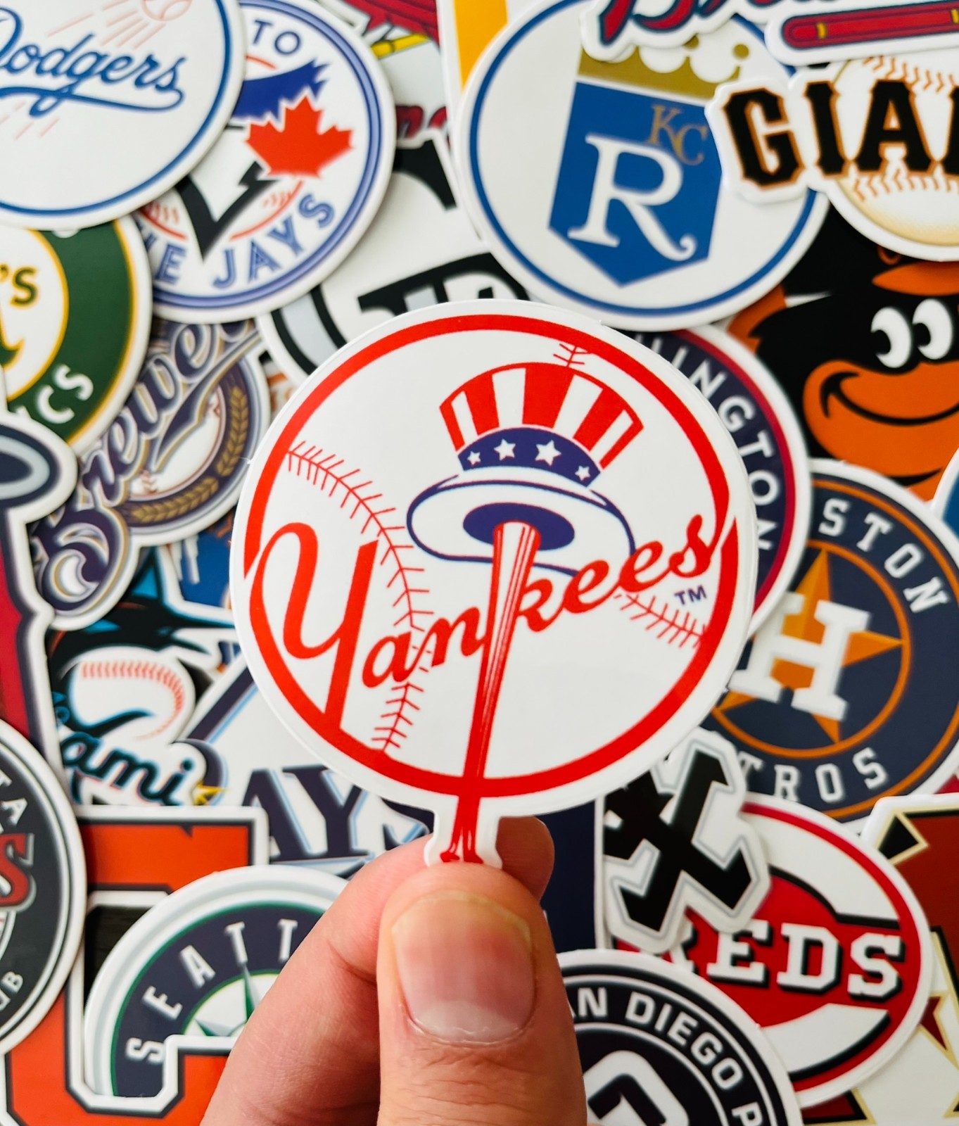 30pcs MLB Baseball Stickers – All 30 Teams Logo – Waterproof Vinyl Stickers
