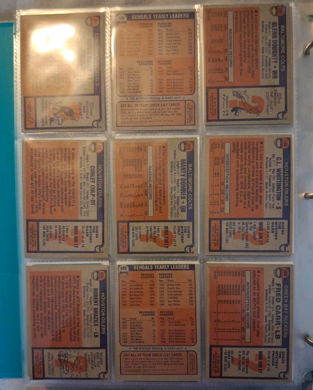 Lot Of 60 1976 Topps Football Cards