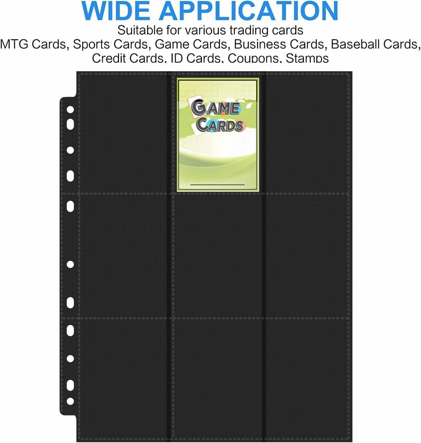 1800 Pockets Trading Card Sleeves Double-Sided Binder