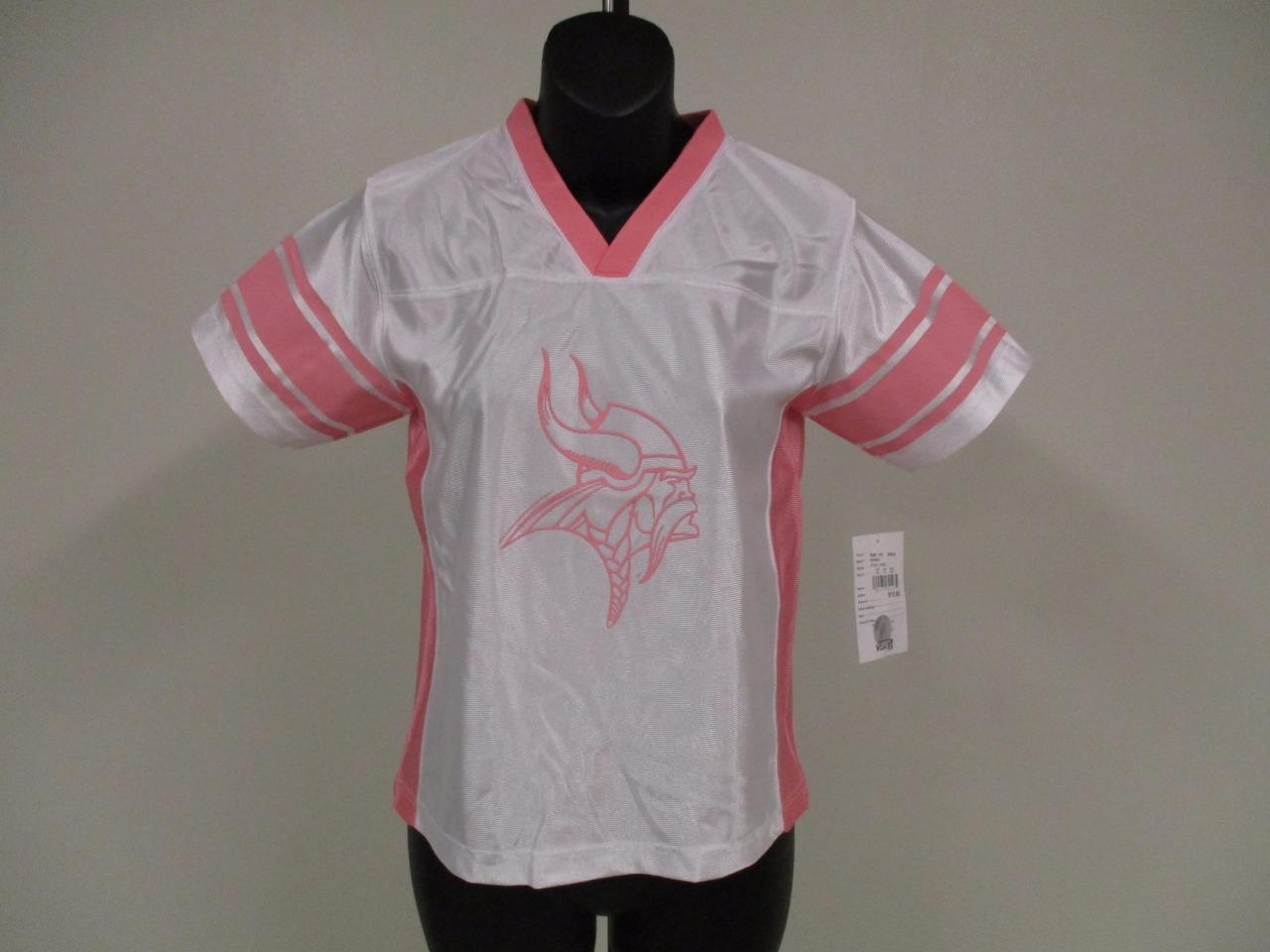 NEW Minnesota Vikings NFL Jersey Youth Girls M-L-XL (7/8-10/12-14/16) $20