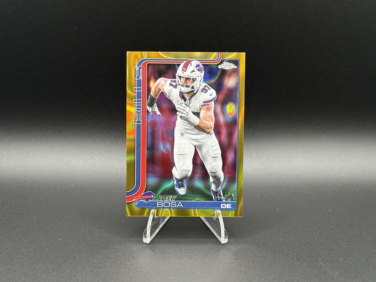 2025 Topps Chrome – Joey Bosa #36 Gold Refractor /50