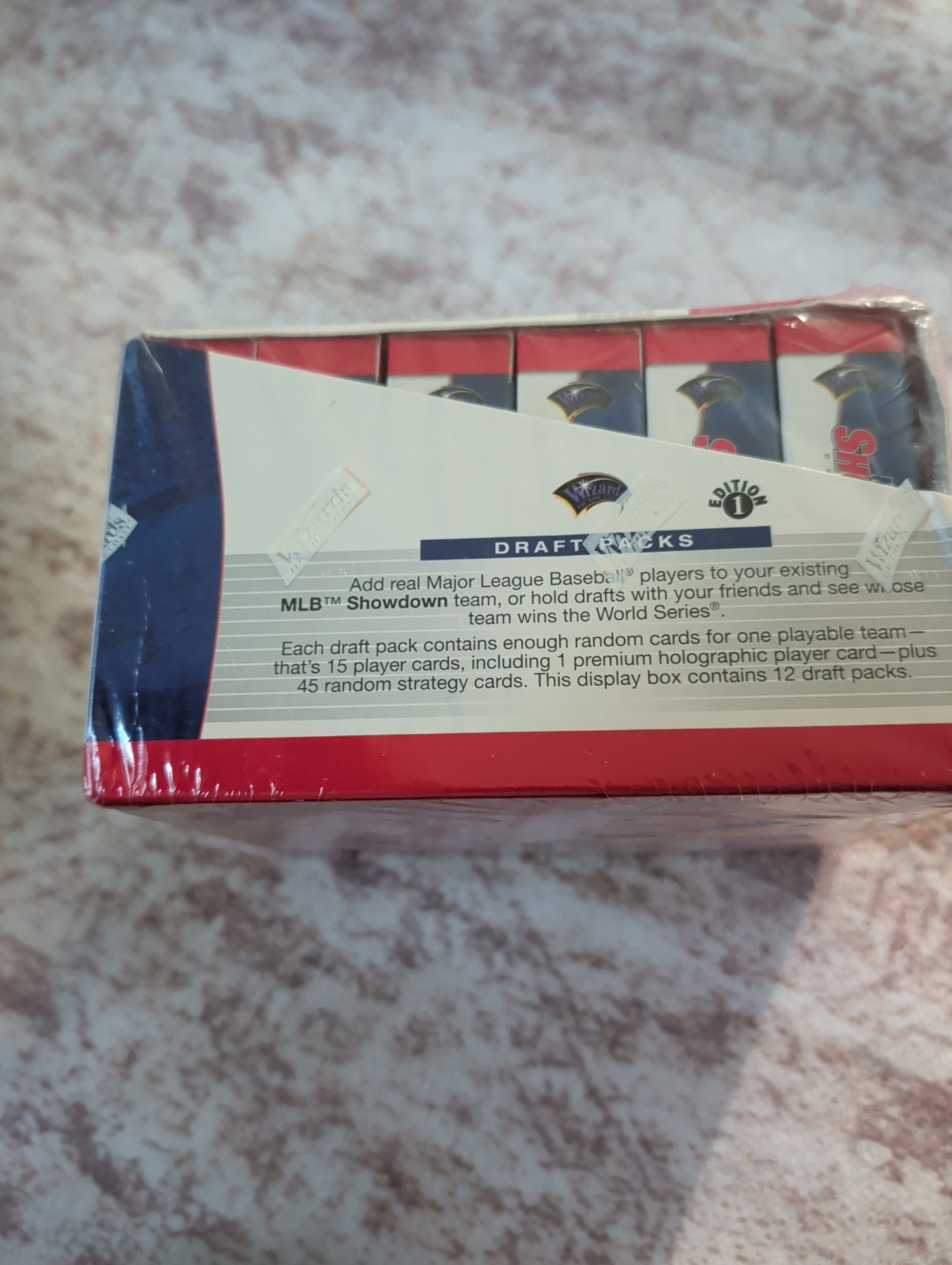Box Of Sealed 2000 MLB Showdown Draft Pack Unopened and is 1st edition (12 Packs