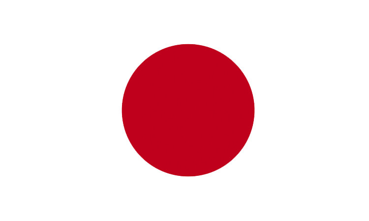 Lot of 10 Japan Flag Face Stickers 1014 – 1.5″ x 2.5″