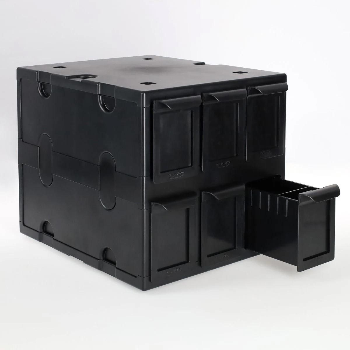 BCW Card Box Bin 6 Drawers Hold 1000+ Gaming / 700 Sports Cards Plastic Connect