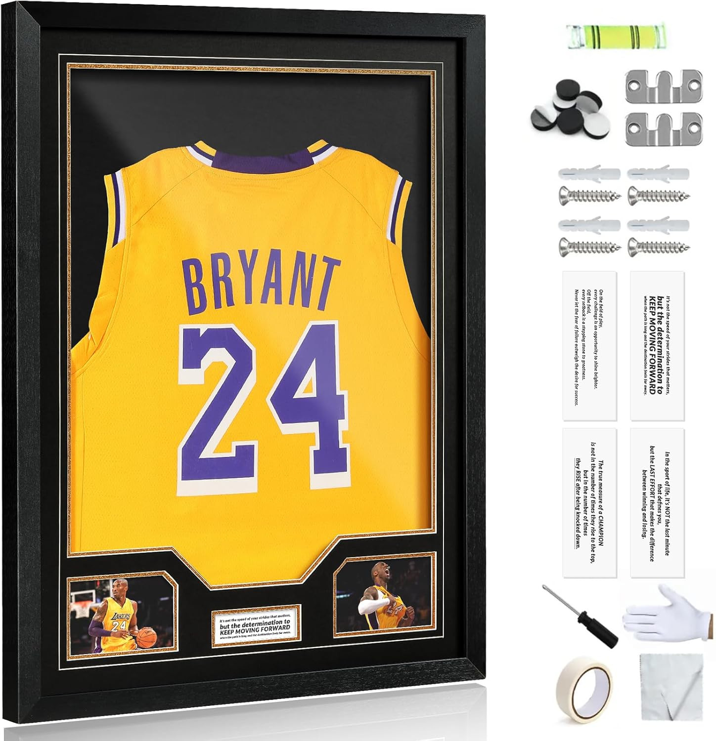 Jersey Frame Display Case, Large Clear Acrylic Shadow Box with UV Protection for