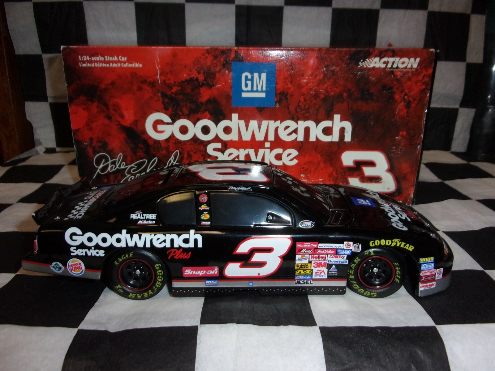 Dale Earnhardt Sr #3 GM Goodwrench Service Plus 2000 Monte Carlo 1:24 BW BANK