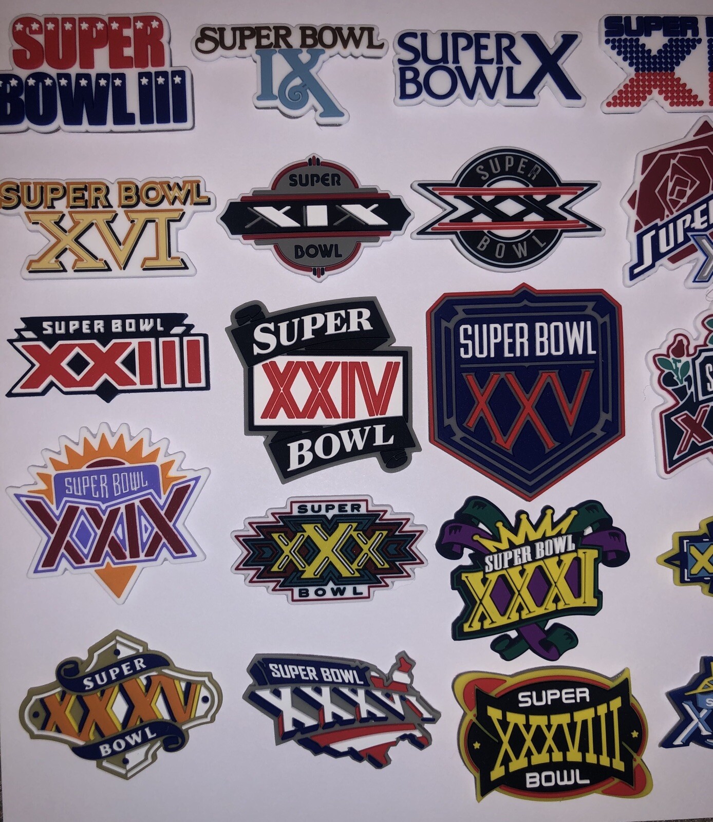 3D Super Bowl Logos For Your Helmet Proline Speed/Schutt/Riddell Choose One Only