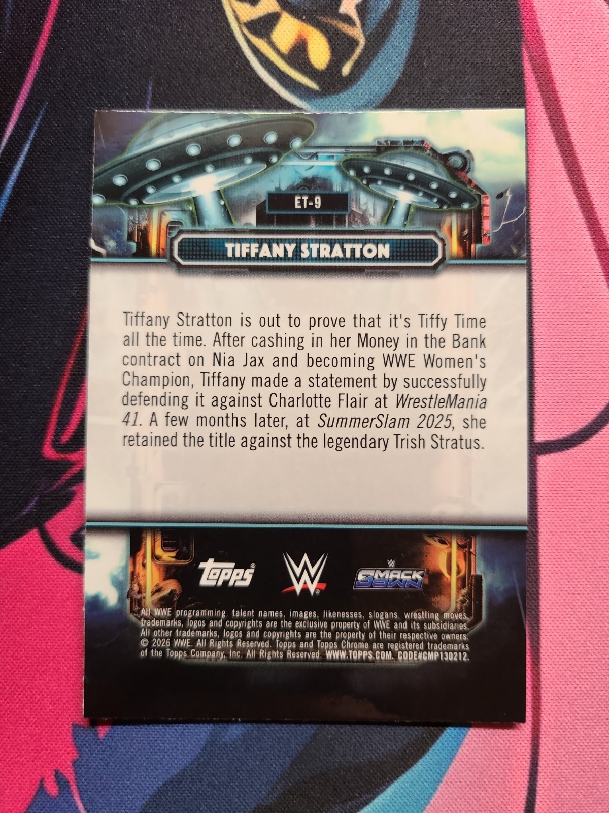 2026 Topps Chrome Cosmic WWE TIFFANY STRATTON #ET-9 Extraterrestrial Refractor🔥