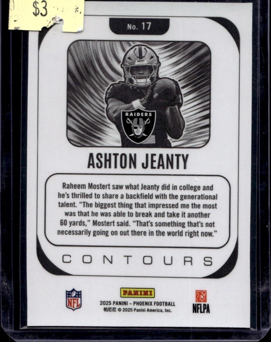 2025 Panini Phoenix #17 Ashton Jeanty Contours