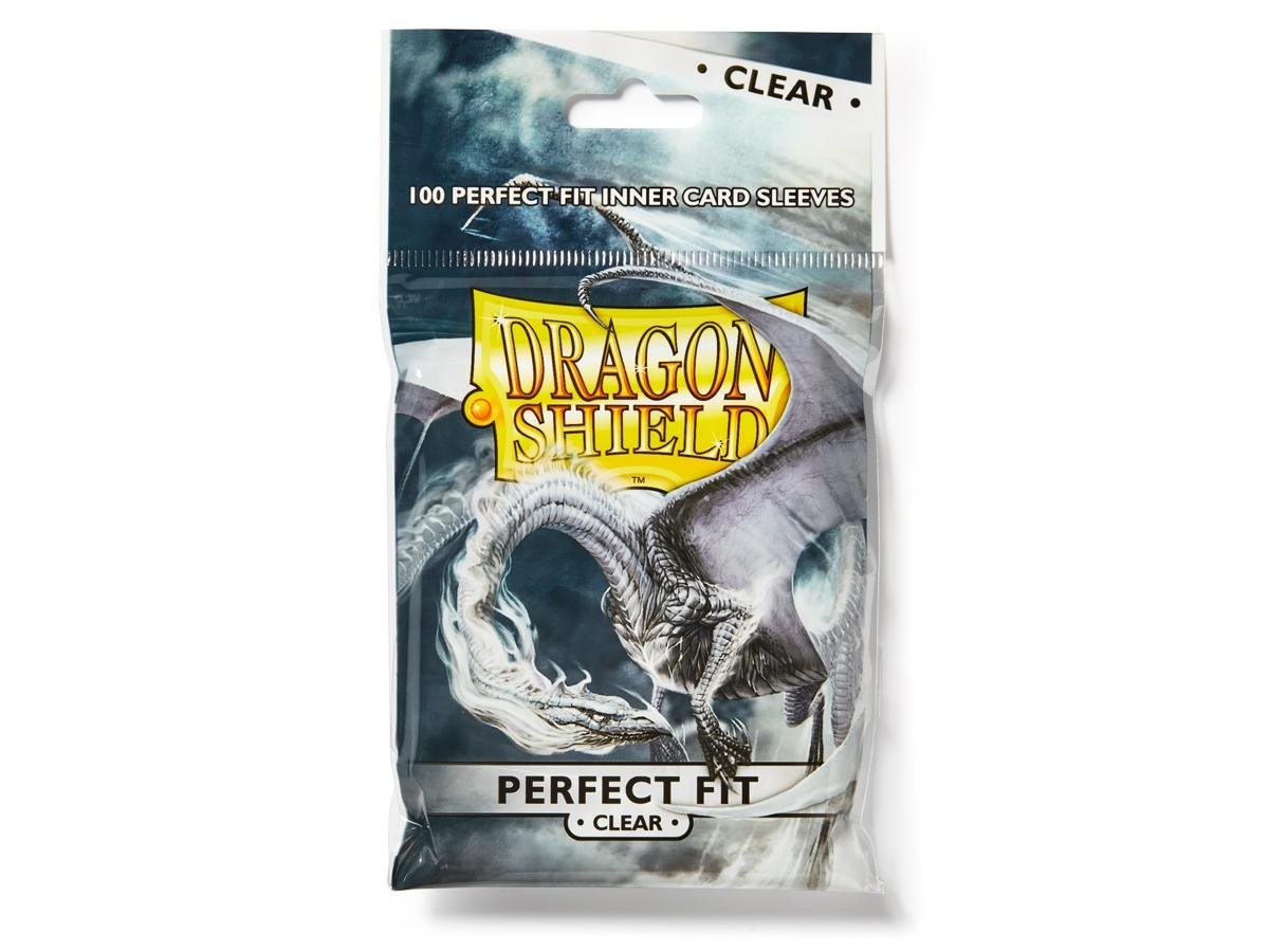 Dragon Shield 100 Standard Size Clear Perfect Fit Sleeves 10 Packs