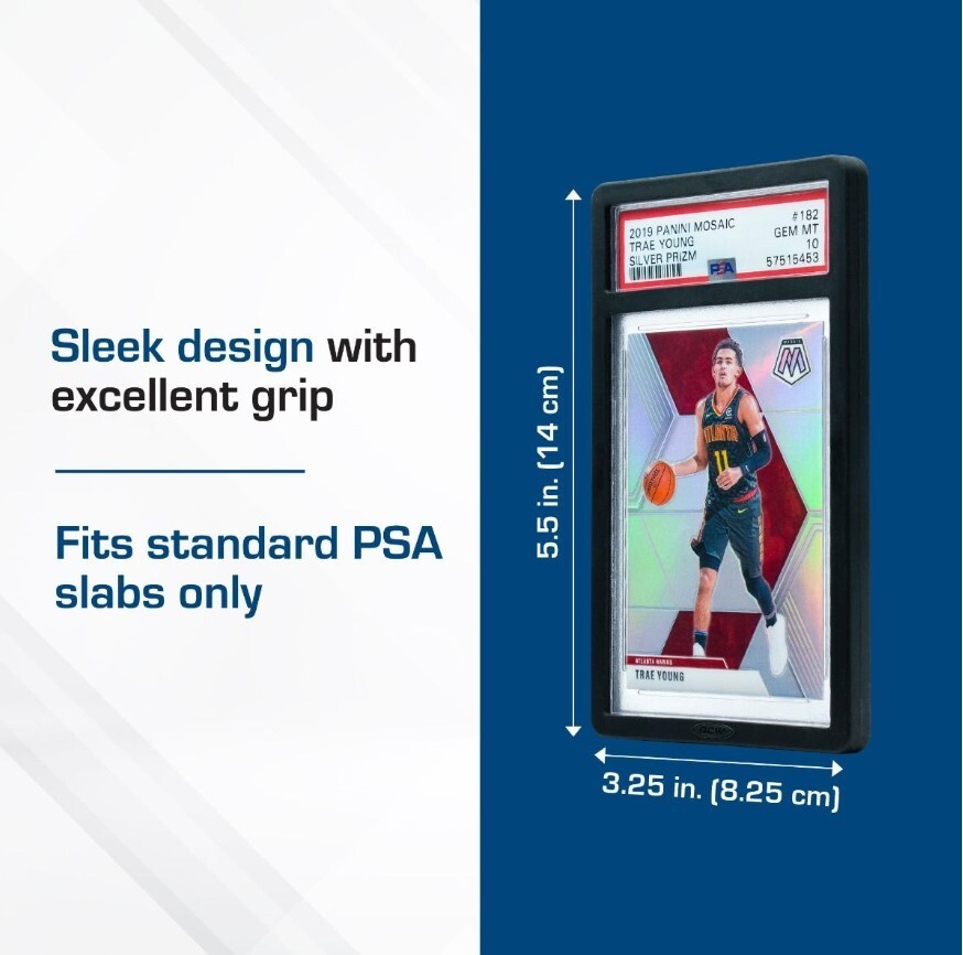 BCW Slab Bumper (Box of 6) – Black – Protects PSA Sized Graded Card Slabs