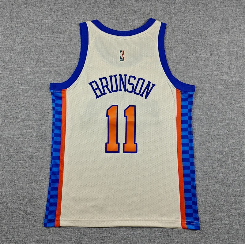 YOUTH’s Jalen #11 Brunson Embroidered Jersey Blue 6 colors-SIZE S to XL Free tax