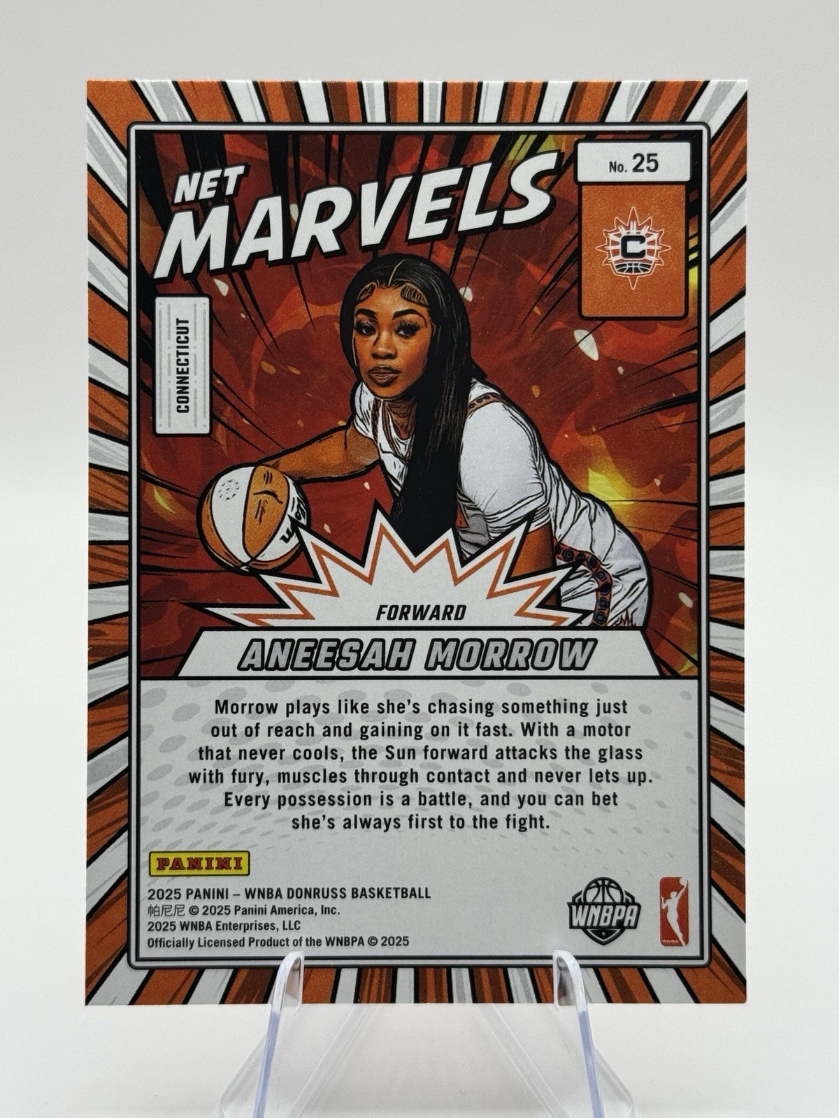 💎 2025 WNBA Panini Donruss – Aneesah Morrow #25 Net Marvels (RC) – Conn Sun