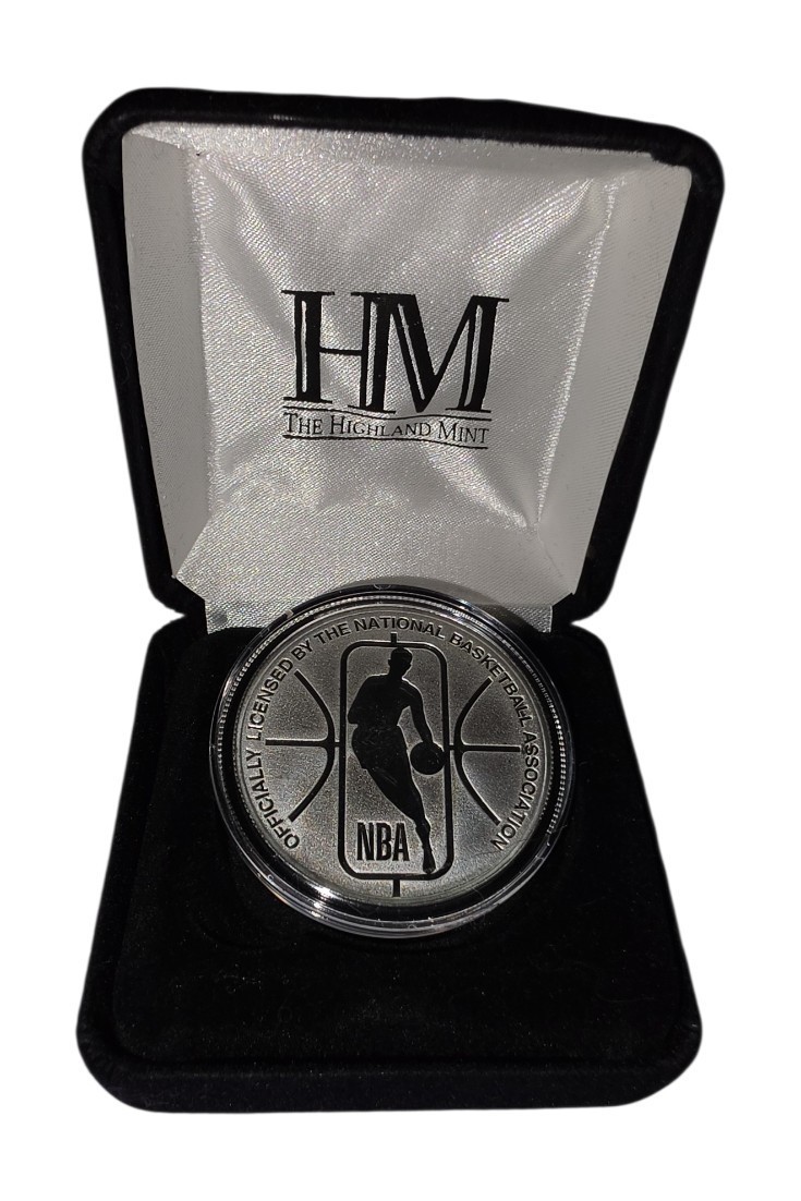 Highland Mint Minnesota Timberwolves 39mm Silver Plated Coin 75th Anniversary