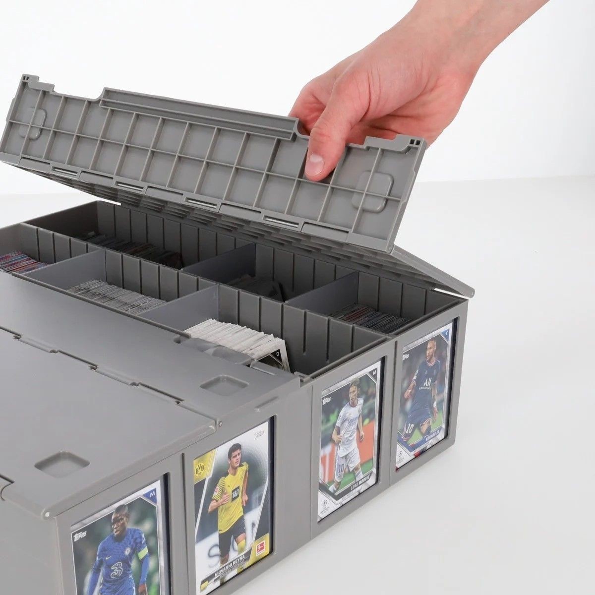 BCW Collectible Card Bin Hold Gaming Sport Toploaders Magnetic / Deck 3200 Box