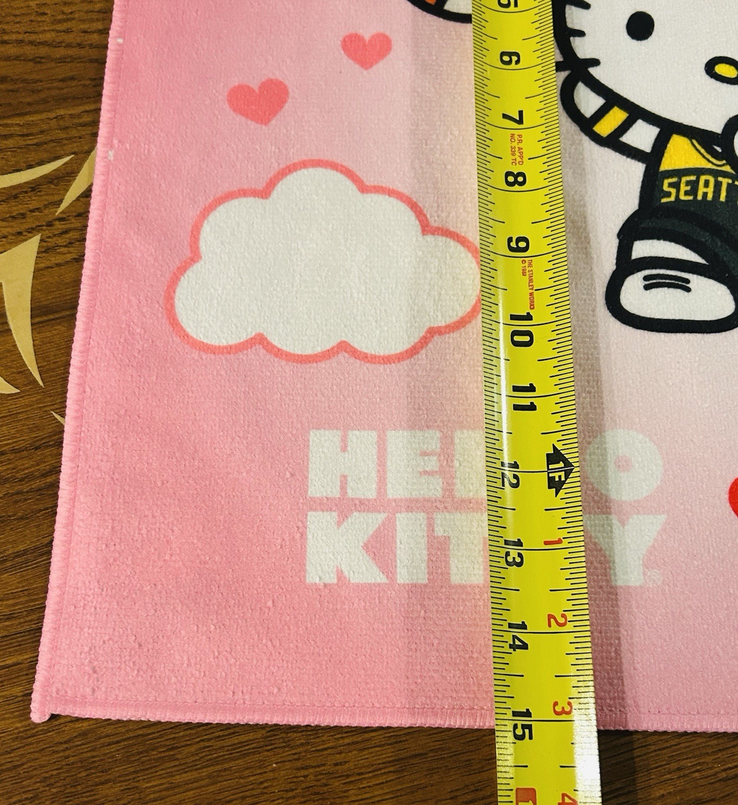 WNBA Seattle Storm Hello Kitty Rally Towel Plush Keychain Bag Charm SGA